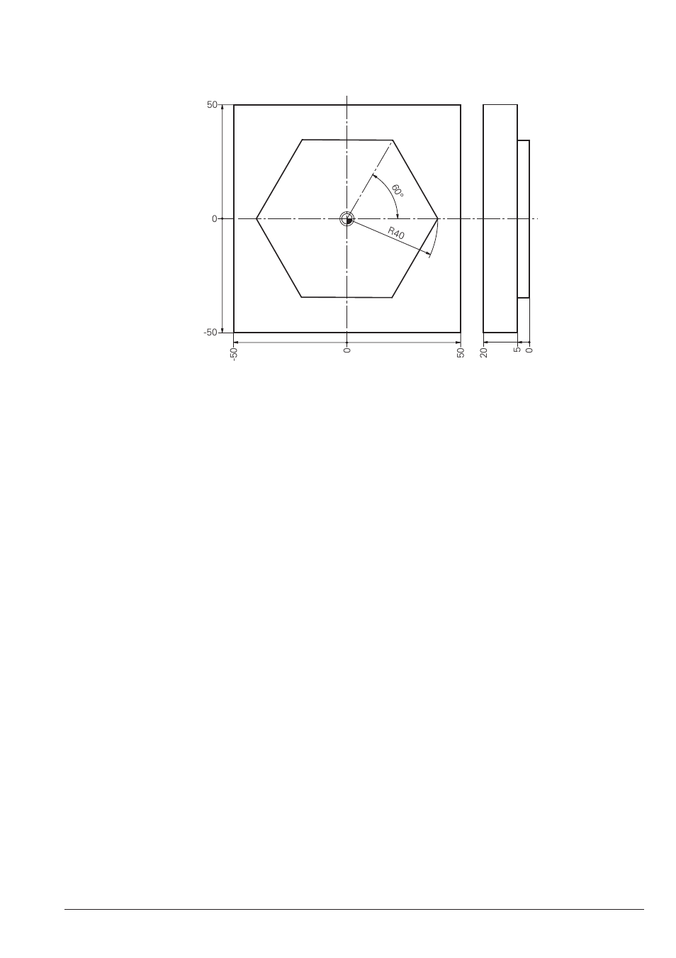 Solution, Hexagon (polar) complete program | HEIDENHAIN TNC 426B (280 472) Training ISO programming User Manual | Page 21 / 59