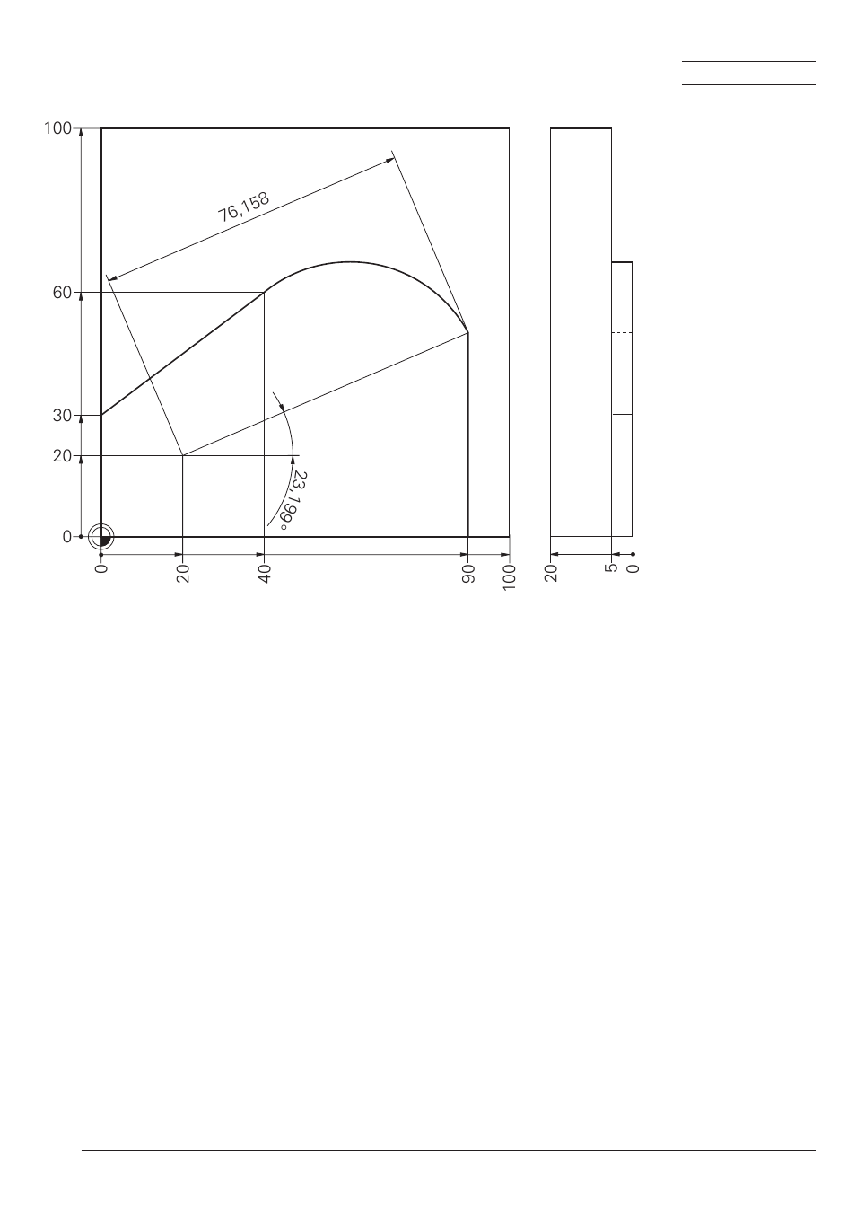 Circular path with tang. connection (polar) ctp | HEIDENHAIN TNC 426B (280 472) Training ISO programming User Manual | Page 24 / 59