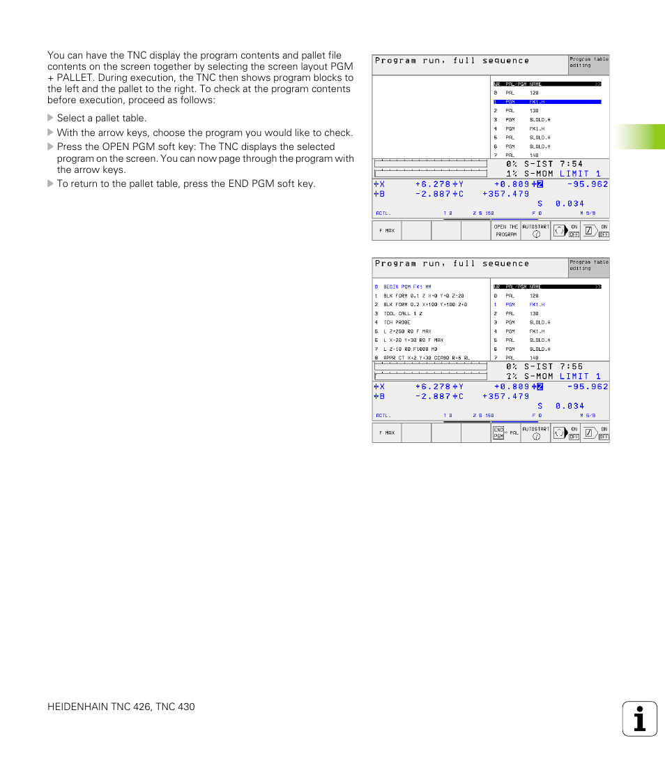 HEIDENHAIN TNC 426 (280 476) User Manual | Page 122 / 504