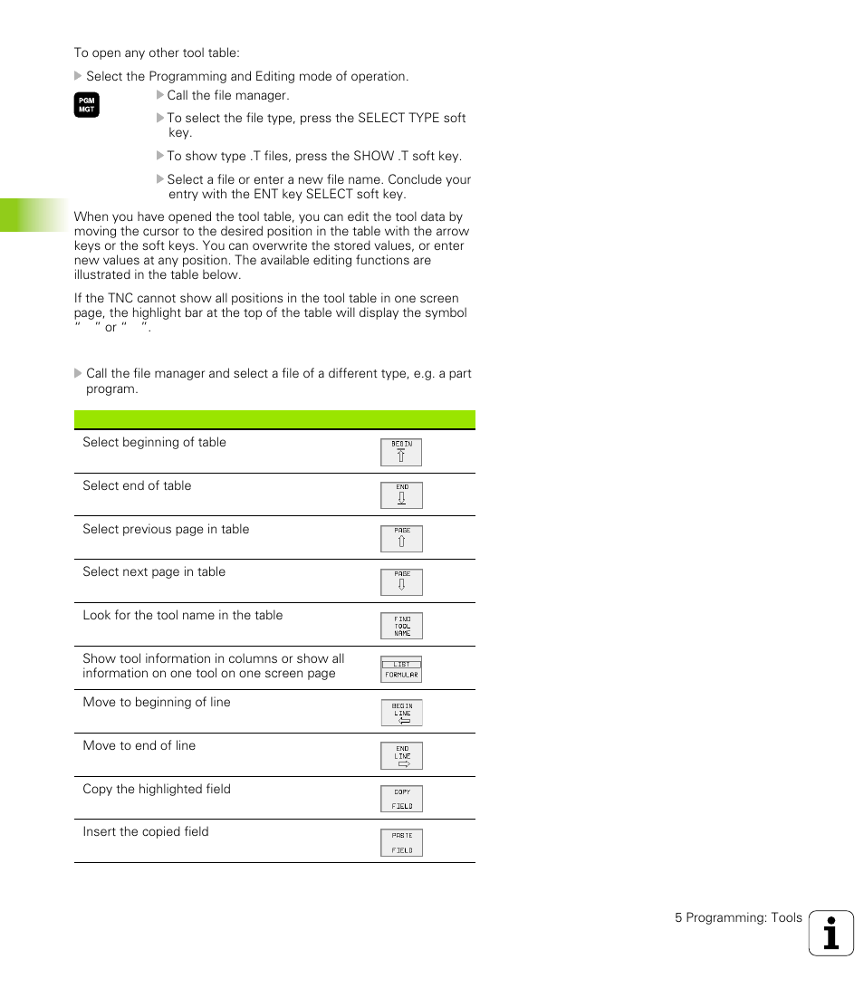 2 t ool d a ta | HEIDENHAIN TNC 426 (280 476) User Manual | Page 131 / 504