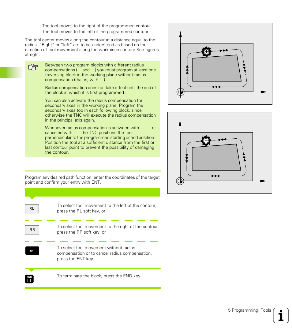 3 t ool compensation | HEIDENHAIN TNC 426 (280 476) User Manual | Page 139 / 504