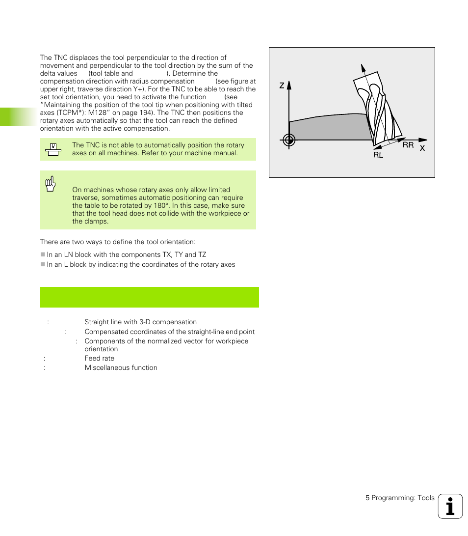 4 thr ee-dimensional t ool compensation | HEIDENHAIN TNC 426 (280 476) User Manual | Page 145 / 504