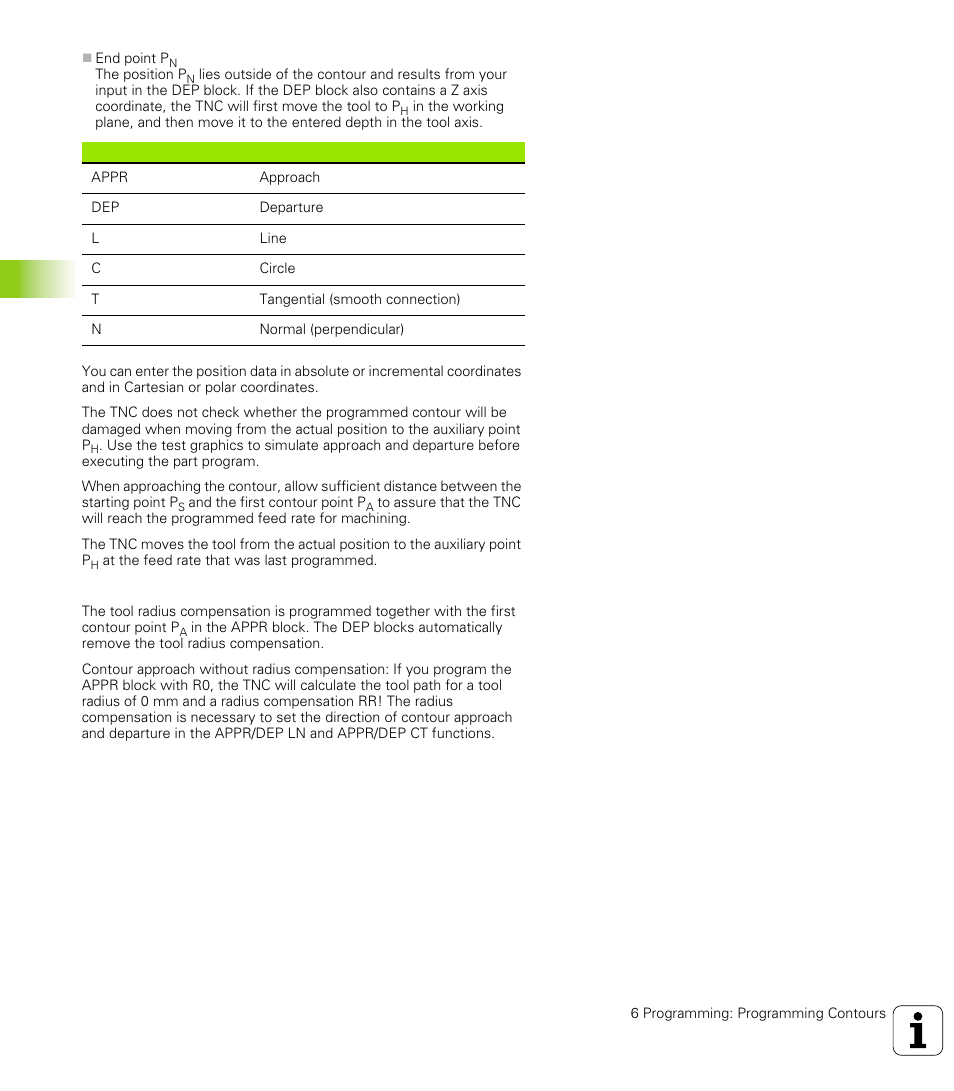 3 cont our appr oac h and depar tur e | HEIDENHAIN TNC 426 (280 476) User Manual | Page 161 / 504