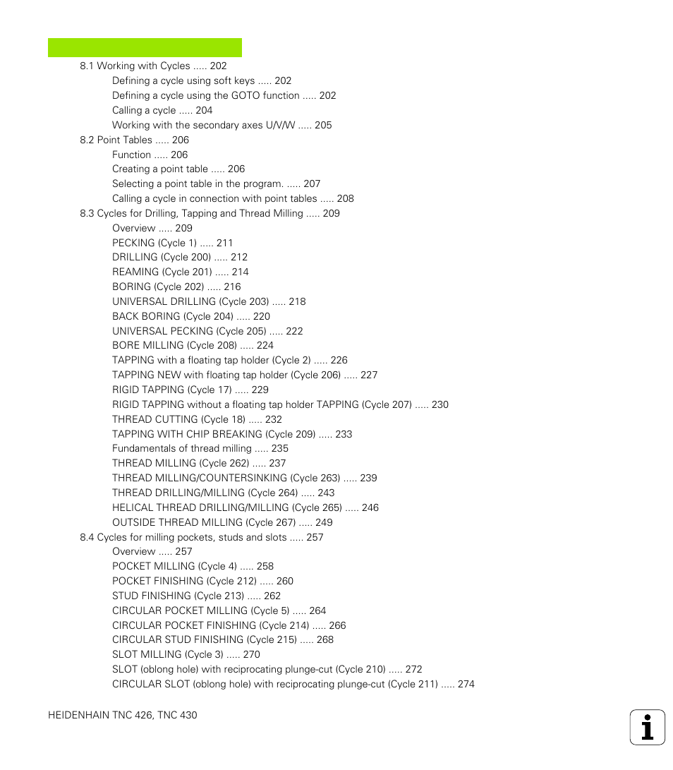 HEIDENHAIN TNC 426 (280 476) User Manual | Page 19 / 504