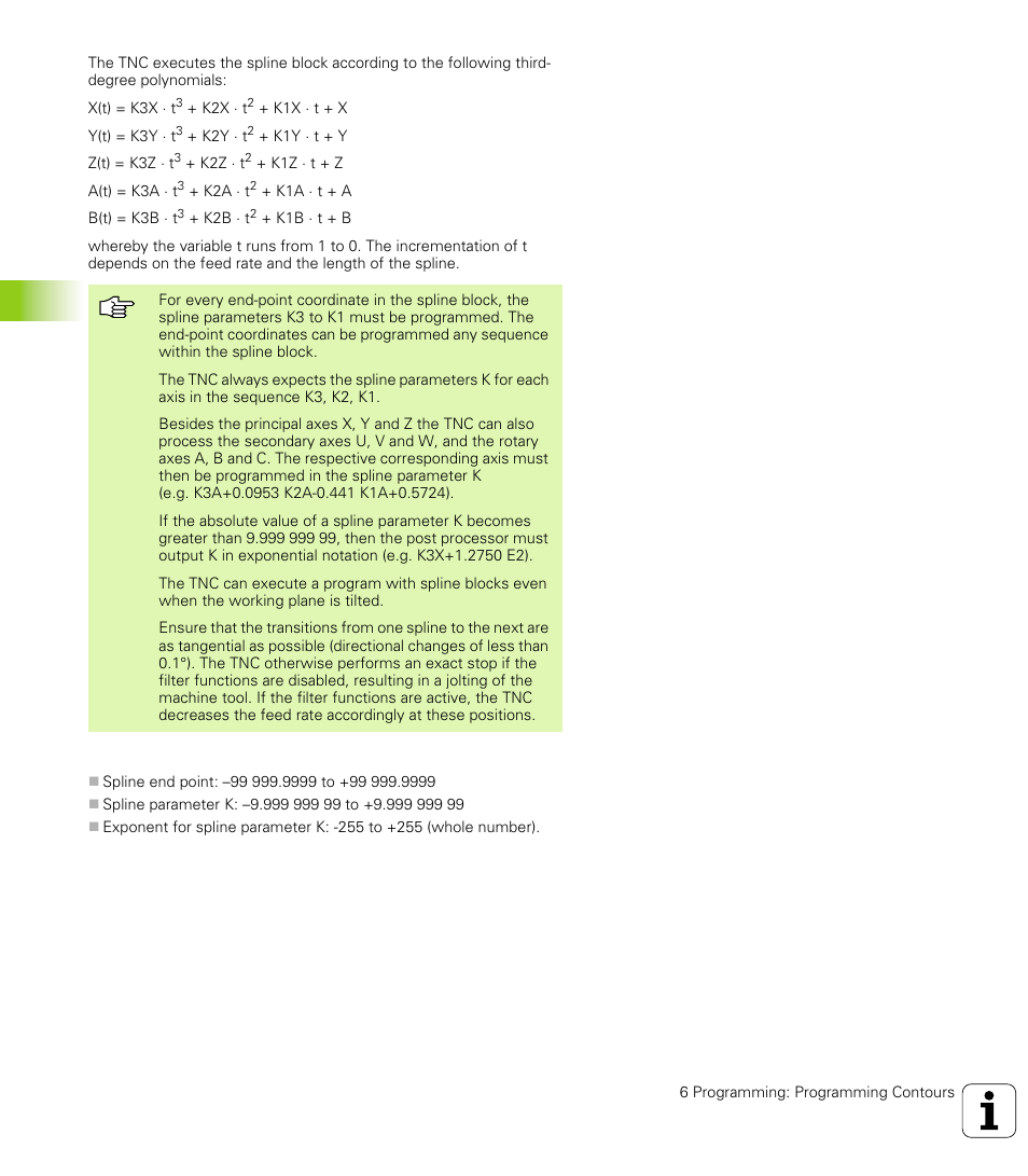 7 p a th cont ours — spline int e rpolation | HEIDENHAIN TNC 426 (280 476) User Manual | Page 201 / 504