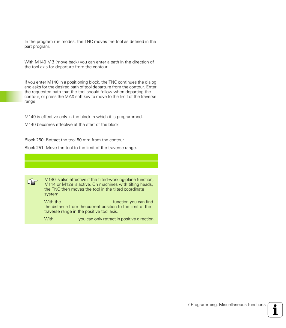 HEIDENHAIN TNC 426 (280 476) User Manual | Page 215 / 504