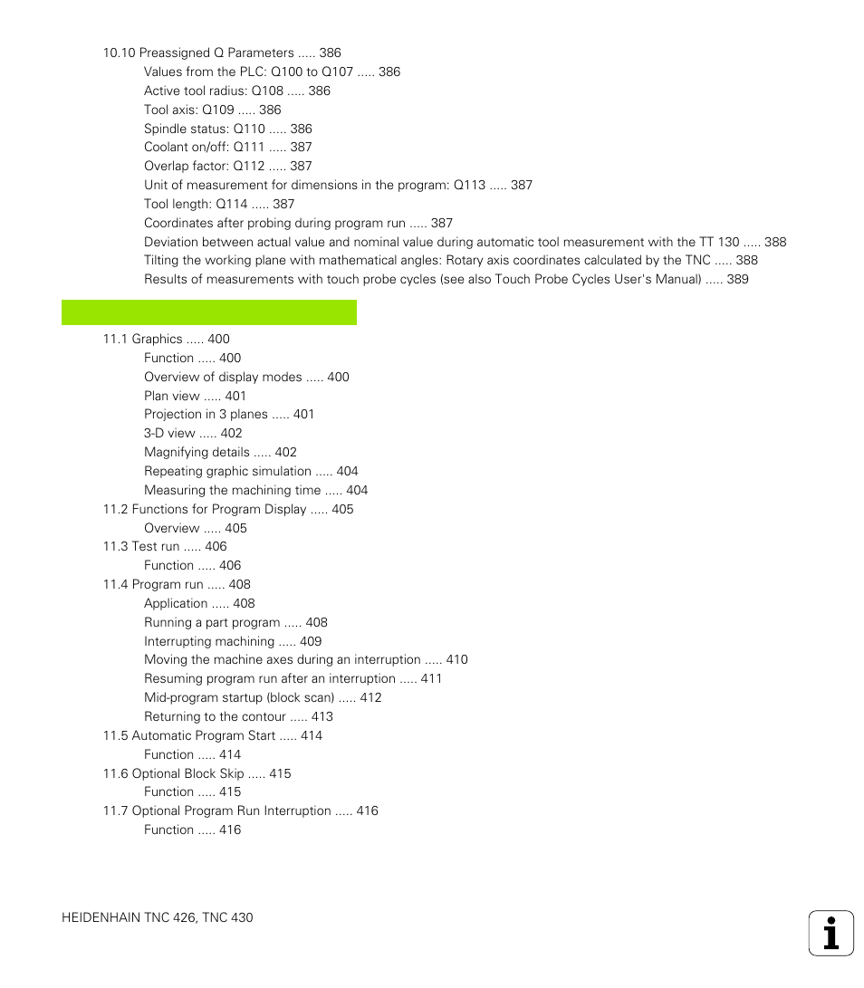 HEIDENHAIN TNC 426 (280 476) User Manual | Page 23 / 504