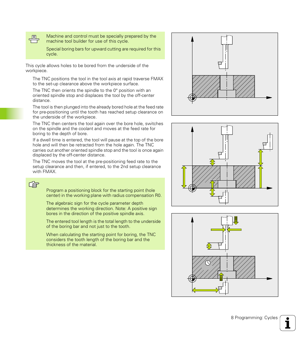 Back boring (cycle 204) | HEIDENHAIN TNC 426 (280 476) User Manual | Page 247 / 504