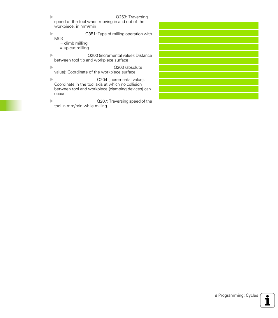 HEIDENHAIN TNC 426 (280 476) User Manual | Page 265 / 504
