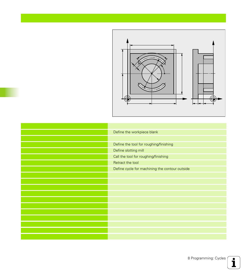 Example: milling pockets, studs and slots | HEIDENHAIN TNC 426 (280 476) User Manual | Page 303 / 504