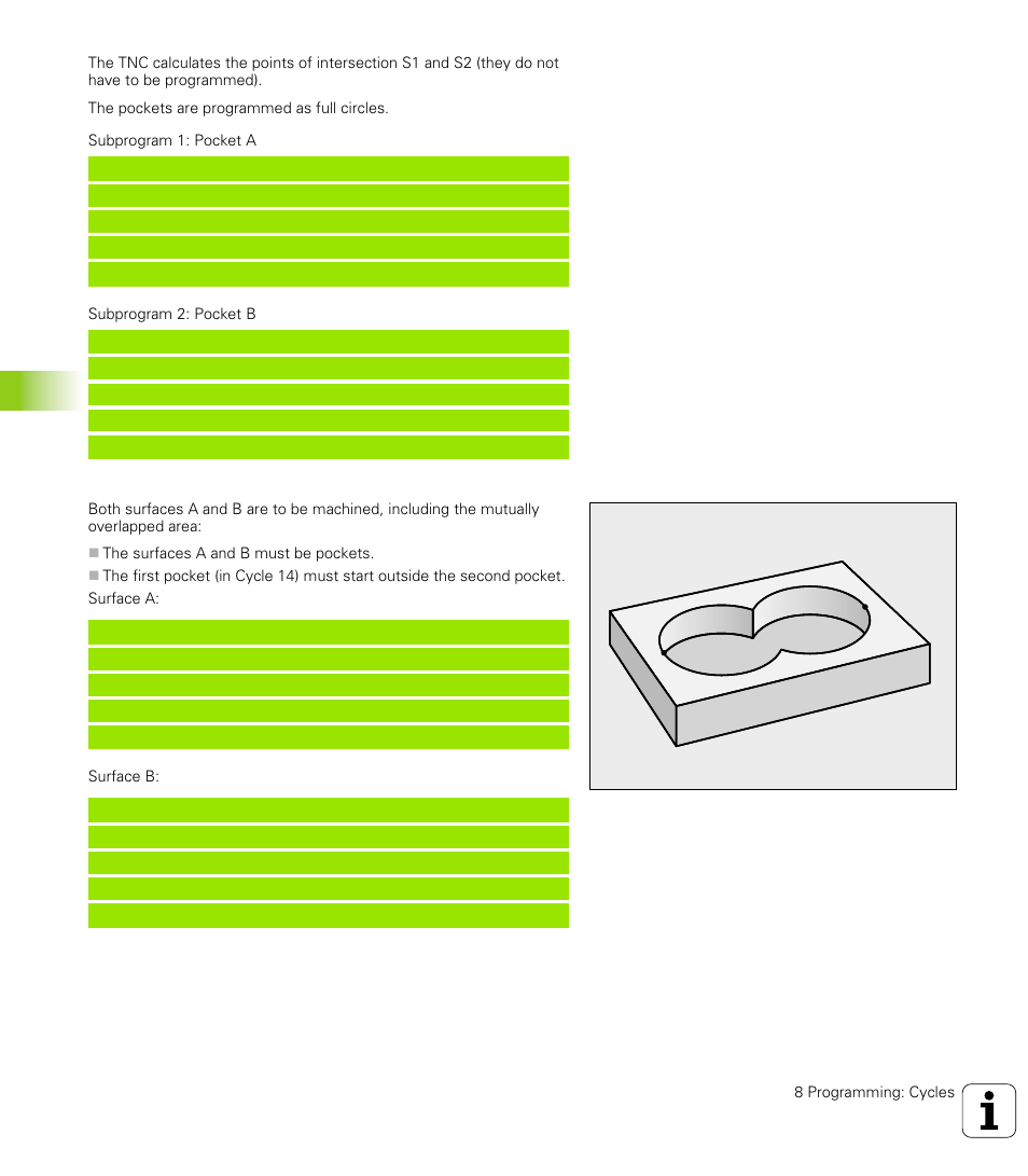 6 sl c y cles | HEIDENHAIN TNC 426 (280 476) User Manual | Page 315 / 504