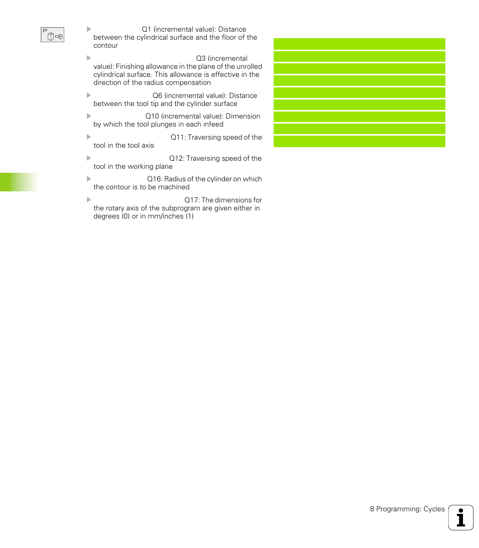 6 sl c y cles | HEIDENHAIN TNC 426 (280 476) User Manual | Page 325 / 504