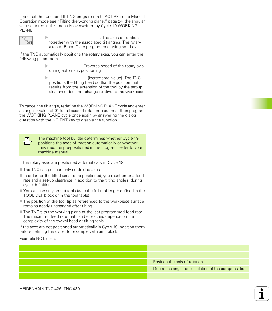 8 coor di na te t ra n s for m ati on cy cle s | HEIDENHAIN TNC 426 (280 476) User Manual | Page 358 / 504