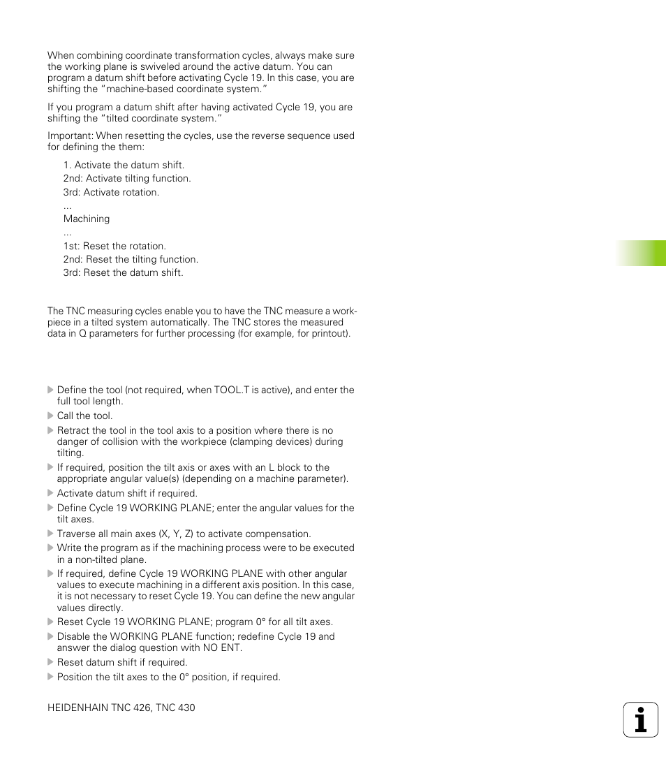 8 coor di na te t ra n s for m ati on cy cle s | HEIDENHAIN TNC 426 (280 476) User Manual | Page 360 / 504