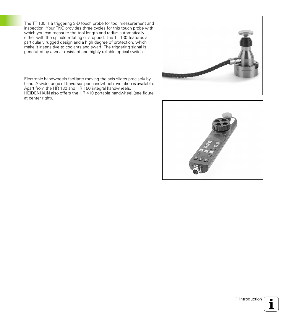 Hr electronic handwheels | HEIDENHAIN TNC 426 (280 476) User Manual | Page 40 / 504