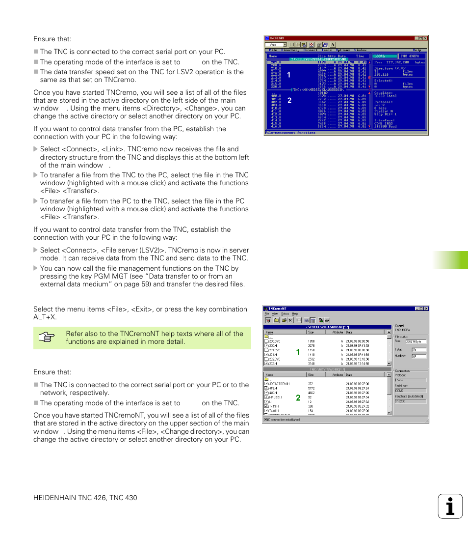 4 set ting the d a ta int e rf aces | HEIDENHAIN TNC 426 (280 476) User Manual | Page 452 / 504