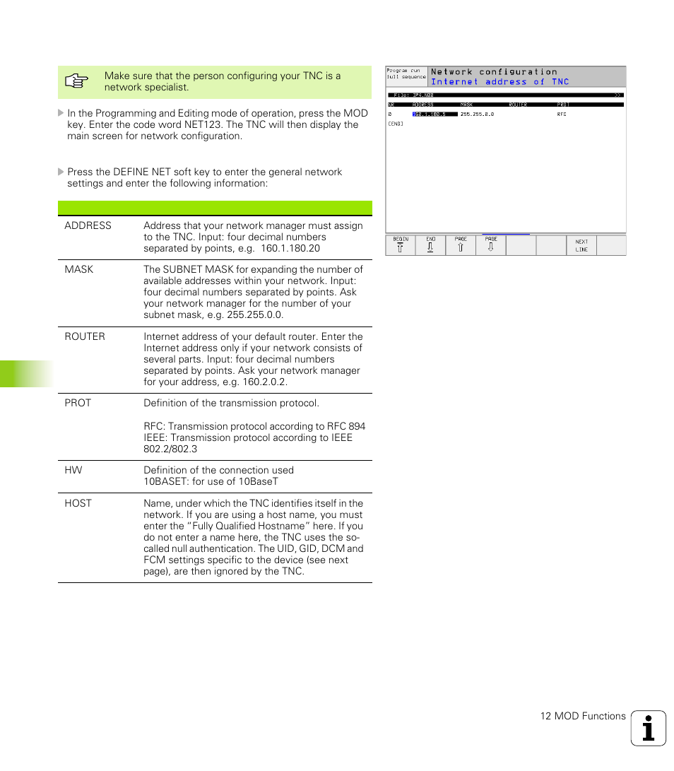 Configuring the tnc, 5 ether n et int e rf ace | HEIDENHAIN TNC 426 (280 476) User Manual | Page 455 / 504