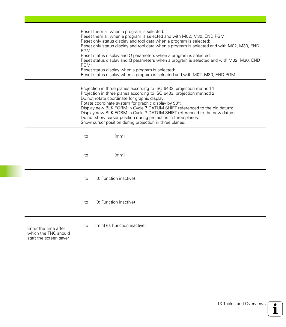 1 gener a l user p a ra met e rs | HEIDENHAIN TNC 426 (280 476) User Manual | Page 485 / 504