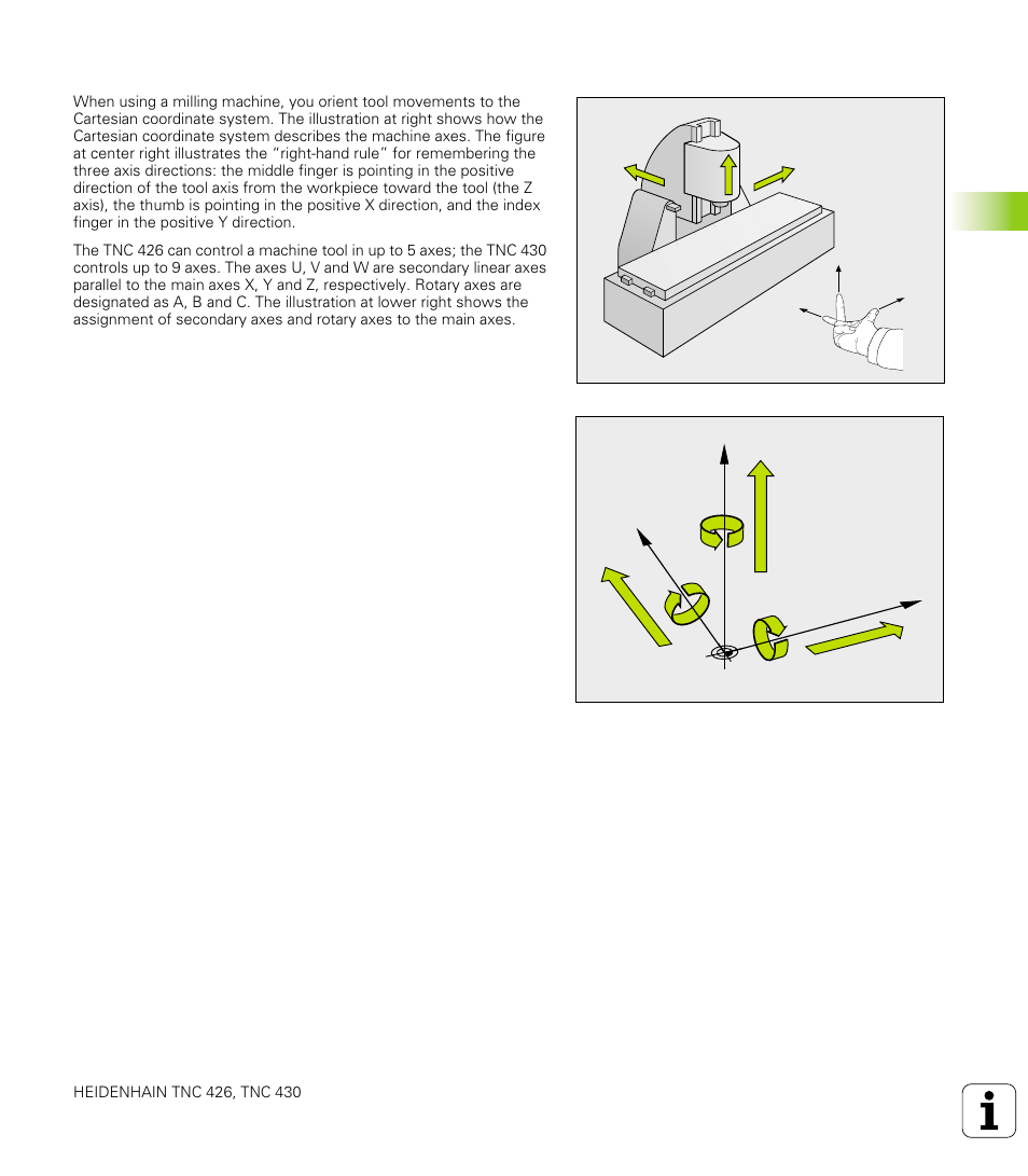 Reference system on milling machines, 1 f undamentals | HEIDENHAIN TNC 426 (280 476) User Manual | Page 62 / 504