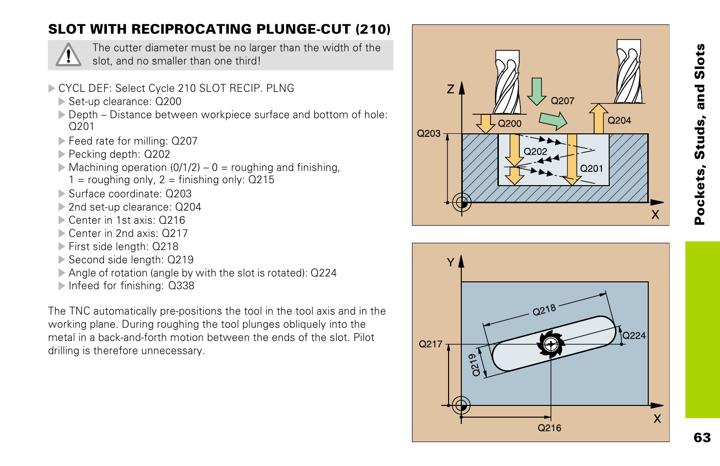 HEIDENHAIN TNC 426 (280 476) Pilot User Manual | Page 62 / 104