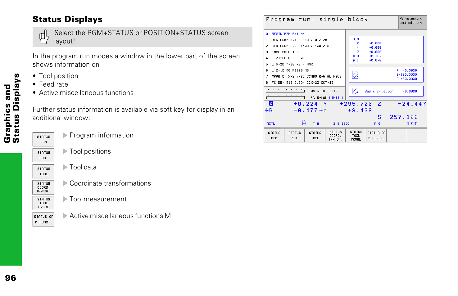 HEIDENHAIN TNC 426 (280 476) Pilot User Manual | Page 95 / 104