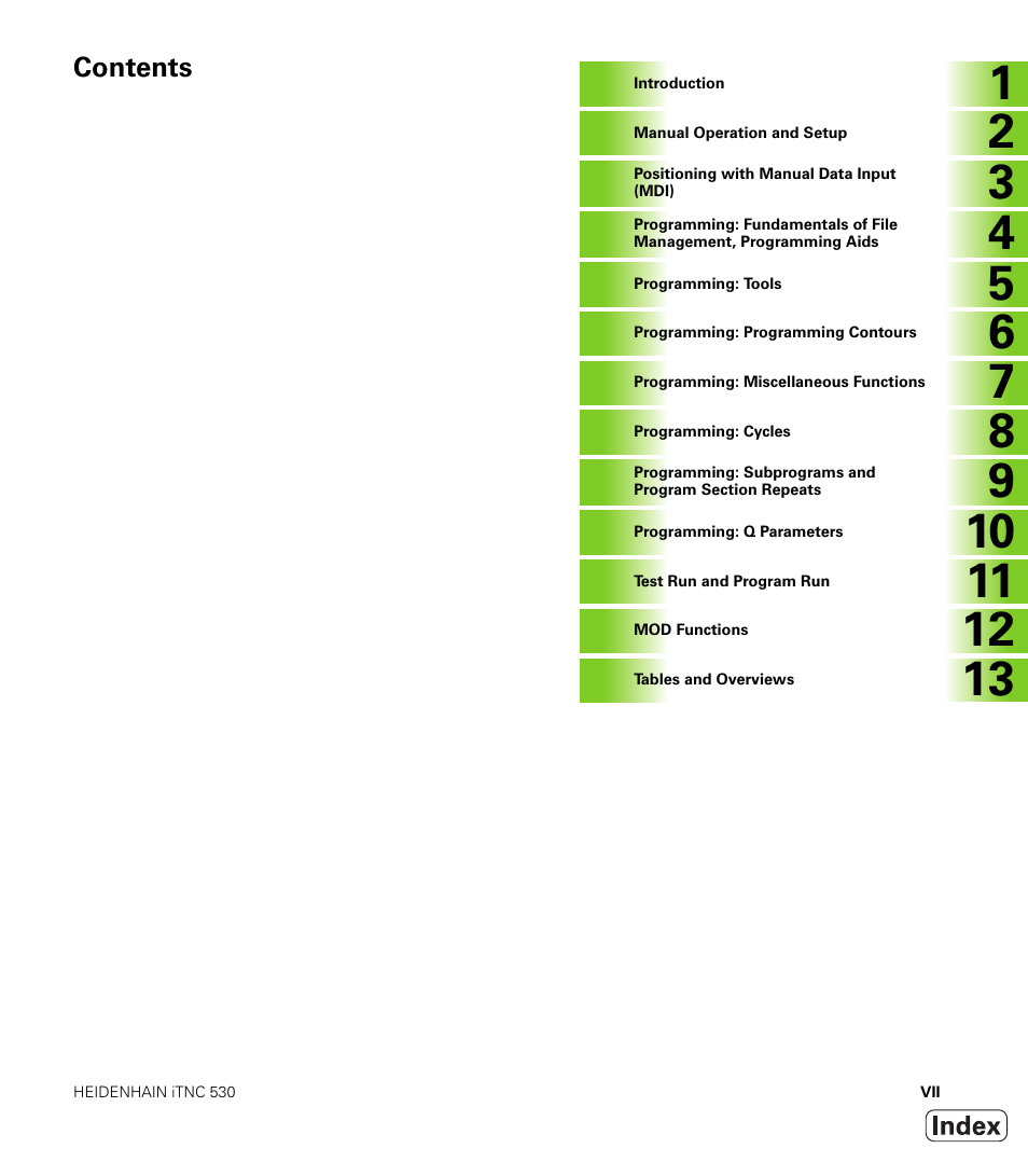 HEIDENHAIN iTNC 530 (340 420) User Manual | Page 11 / 530