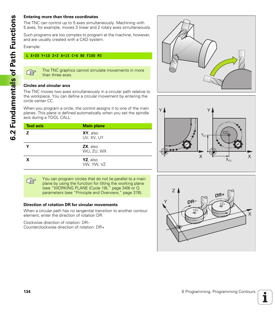 2 f undamentals of p a th f unctions | HEIDENHAIN iTNC 530 (340 420) User Manual | Page 162 / 530