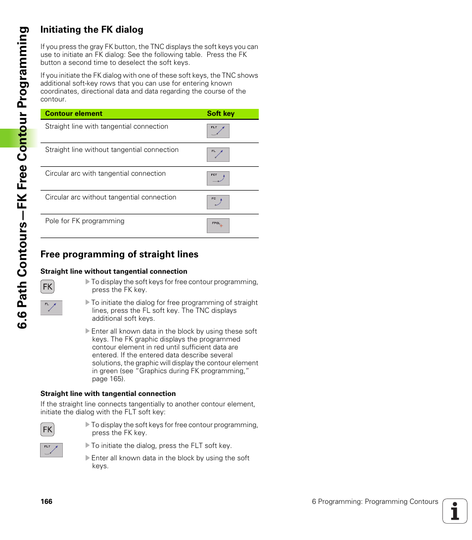 Initiating the fk dialog, Free programming of straight lines | HEIDENHAIN iTNC 530 (340 420) User Manual | Page 194 / 530
