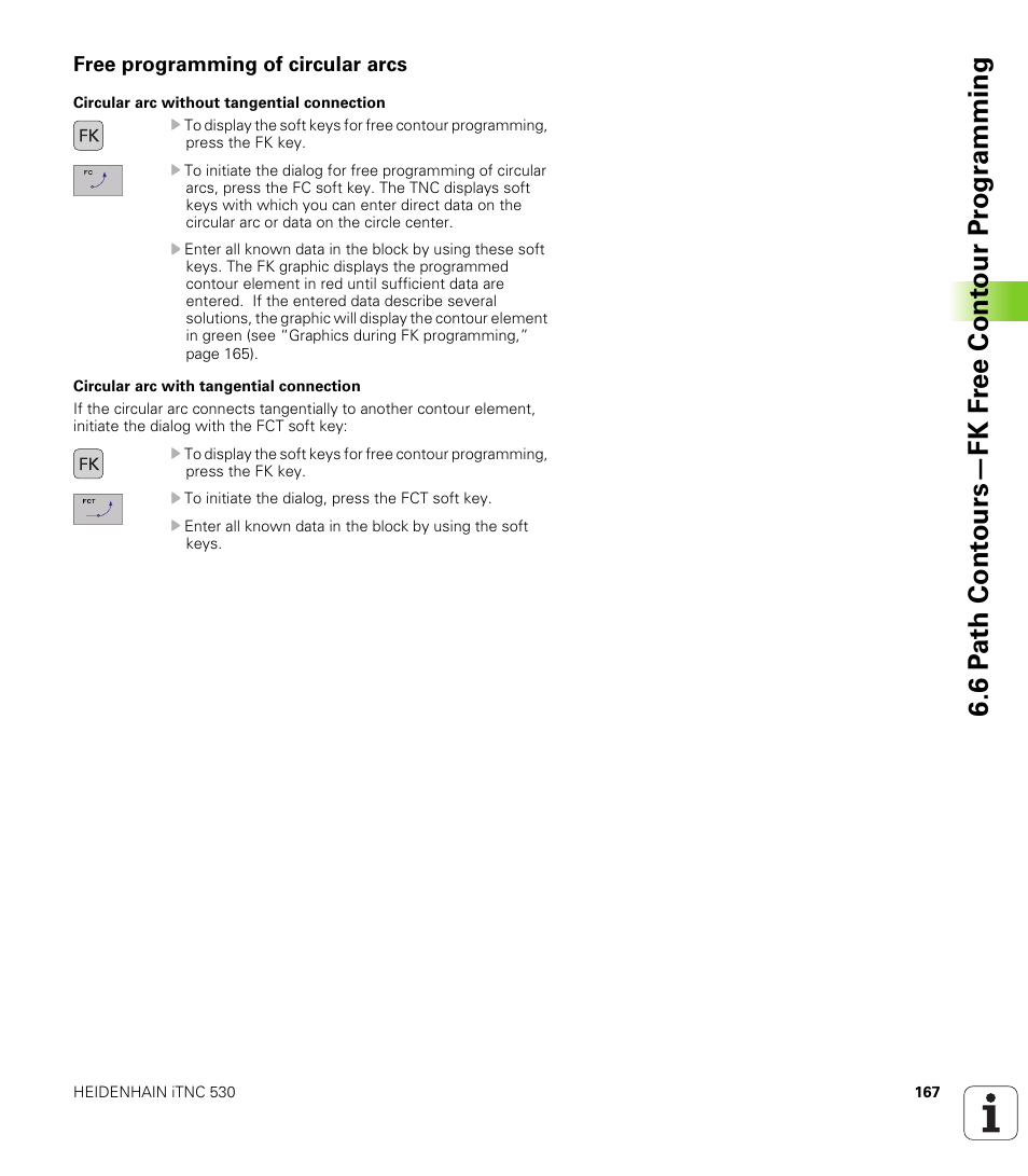 Free programming of circular arcs | HEIDENHAIN iTNC 530 (340 420) User Manual | Page 195 / 530