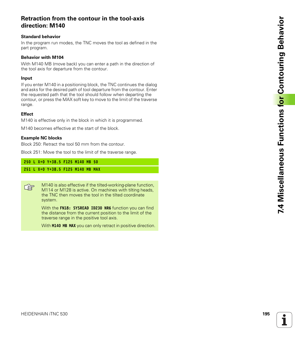 HEIDENHAIN iTNC 530 (340 420) User Manual | Page 223 / 530