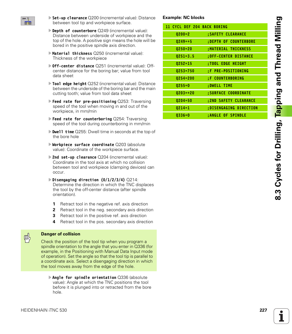 HEIDENHAIN iTNC 530 (340 420) User Manual | Page 255 / 530