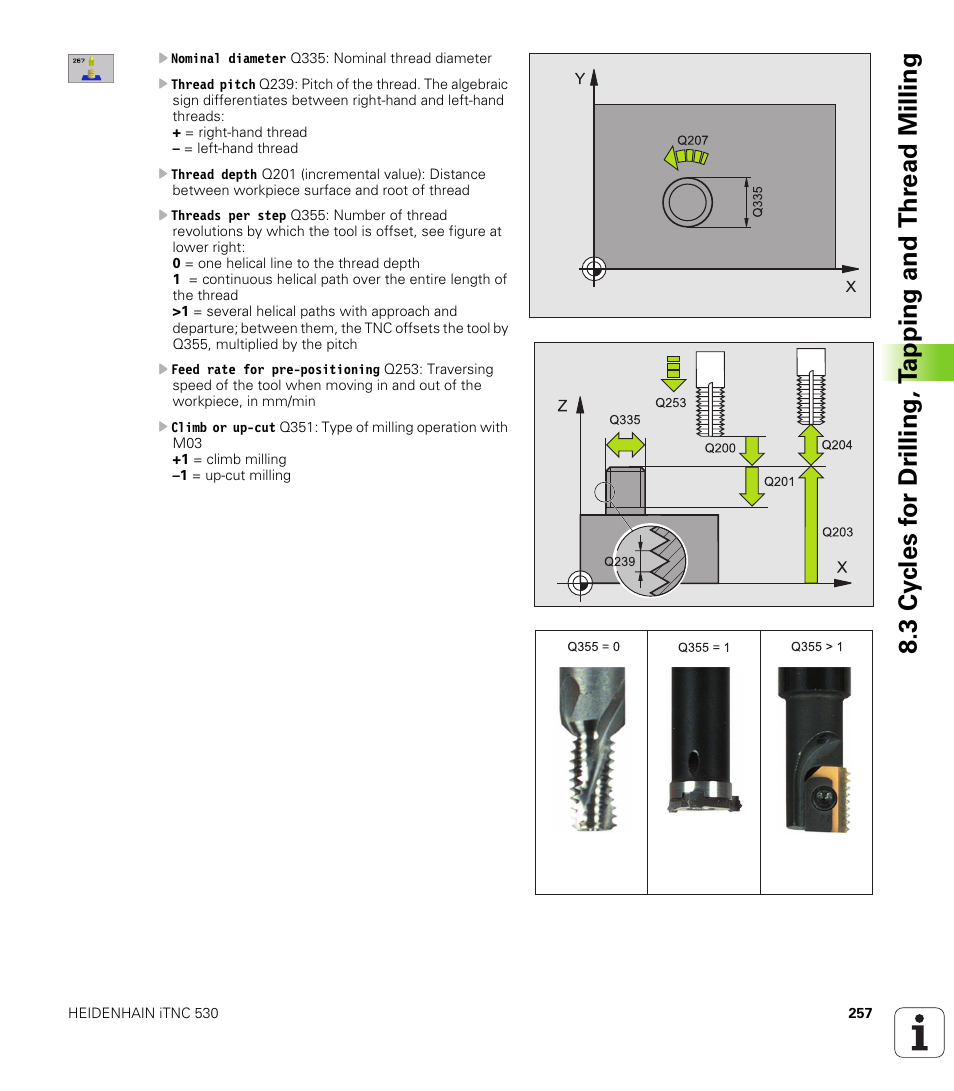 HEIDENHAIN iTNC 530 (340 420) User Manual | Page 285 / 530