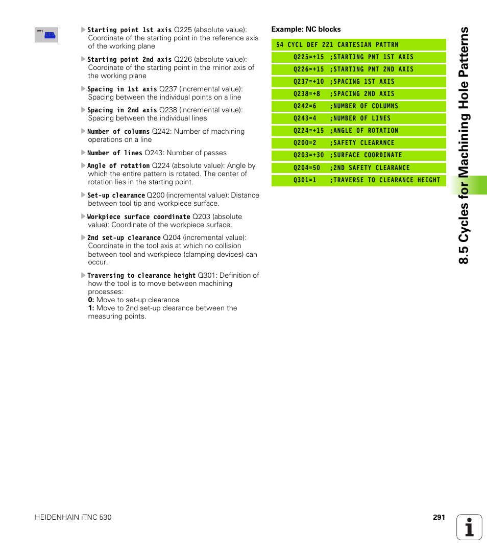 HEIDENHAIN iTNC 530 (340 420) User Manual | Page 319 / 530