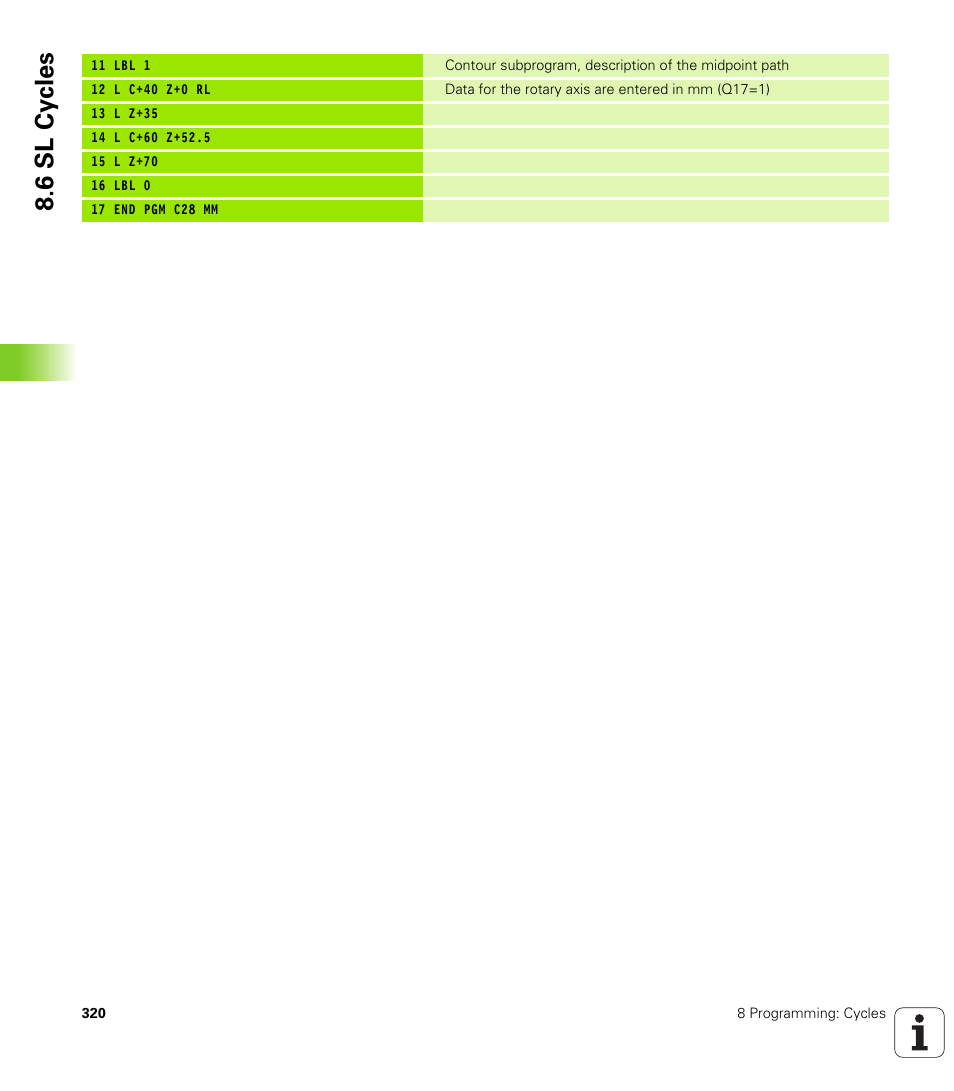 6 sl cy cles | HEIDENHAIN iTNC 530 (340 420) User Manual | Page 348 / 530