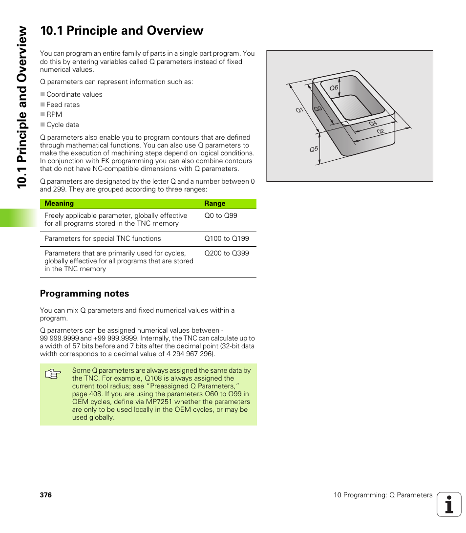 1 principle and overview, Programming notes | HEIDENHAIN iTNC 530 (340 420) User Manual | Page 404 / 530