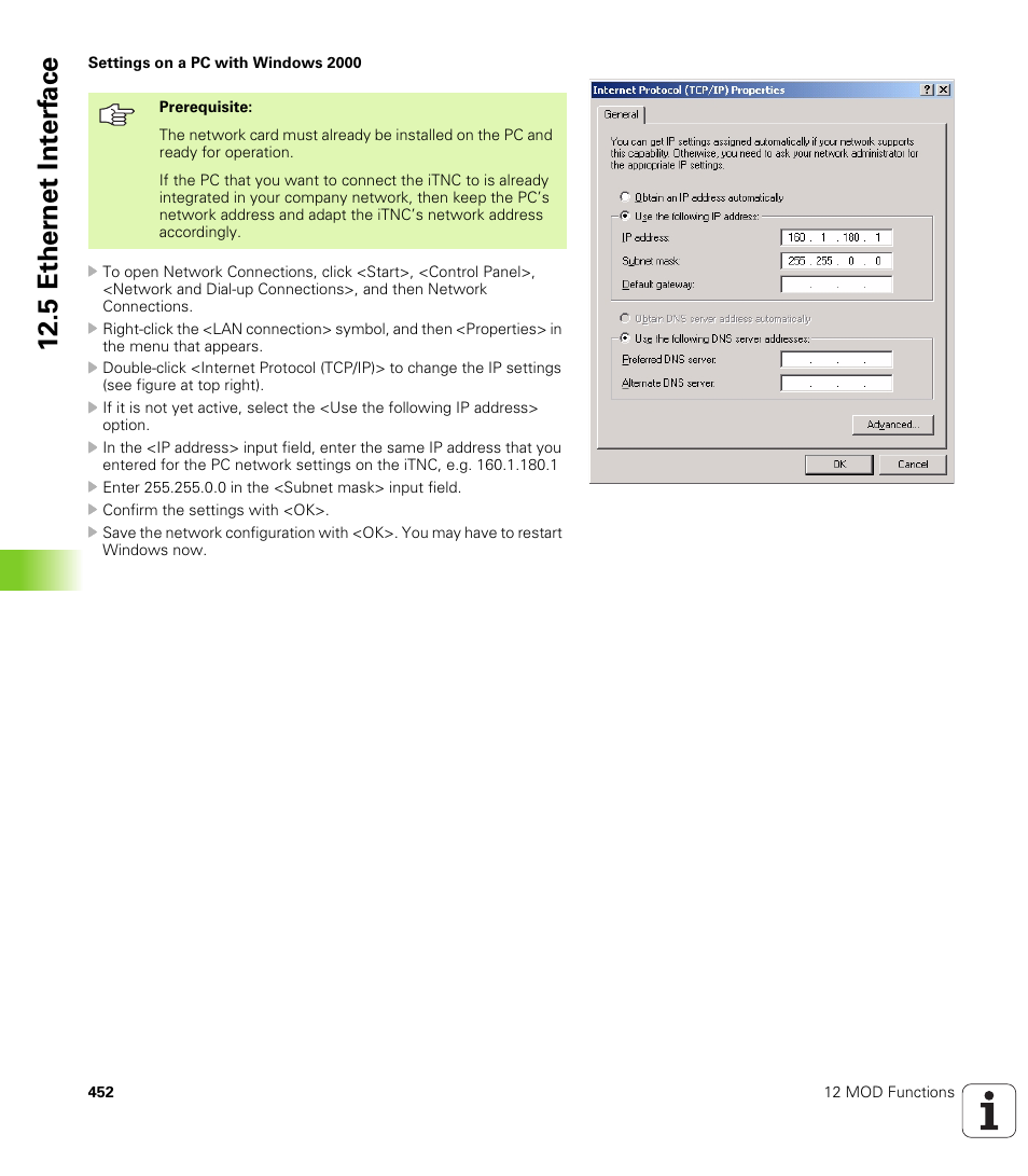 5 ether n et int e rf ace | HEIDENHAIN iTNC 530 (340 420) User Manual | Page 480 / 530