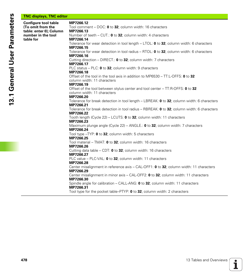1 gener a l user p a ra met e rs | HEIDENHAIN iTNC 530 (340 420) User Manual | Page 506 / 530