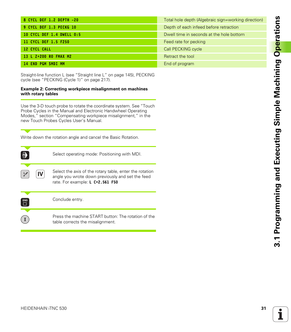 HEIDENHAIN iTNC 530 (340 420) User Manual | Page 59 / 530