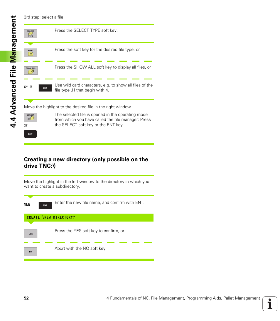 Display a specific file type | HEIDENHAIN iTNC 530 (340 420) User Manual | Page 80 / 530