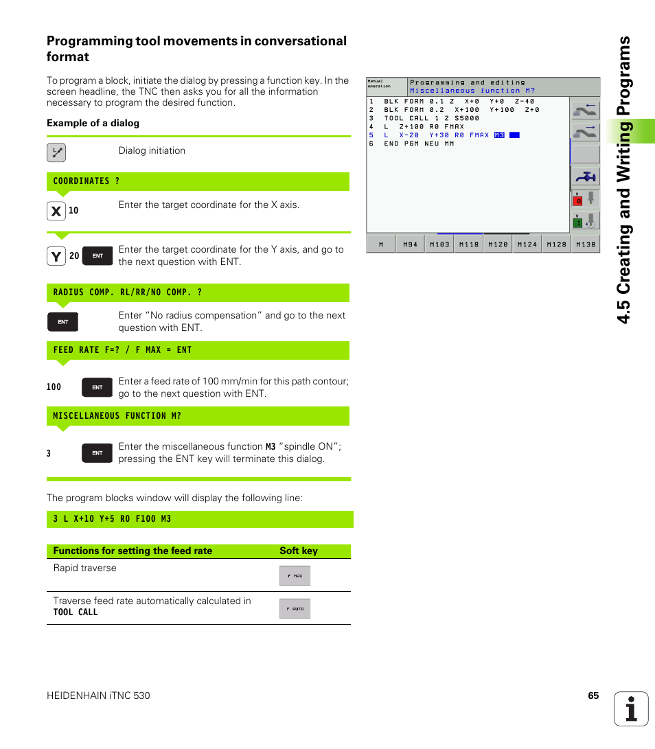 5 cr eating and w riting pr ogr a ms | HEIDENHAIN iTNC 530 (340 420) User Manual | Page 93 / 530