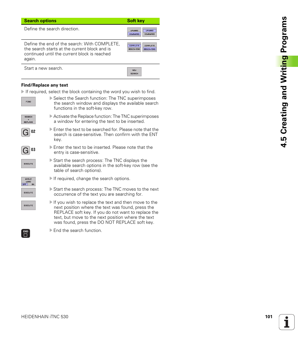 5 cr eating and w riting pr ogr a ms | HEIDENHAIN iTNC 530 (340 420) ISO programming User Manual | Page 101 / 505