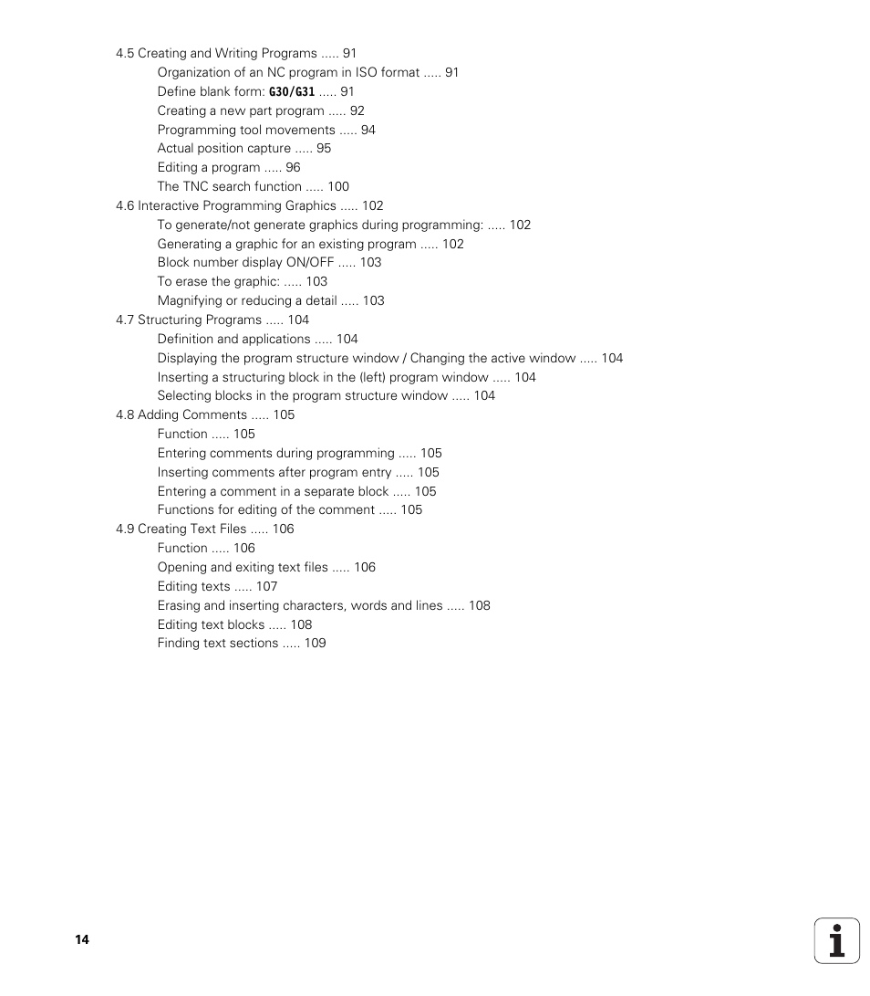 HEIDENHAIN iTNC 530 (340 420) ISO programming User Manual | Page 14 / 505