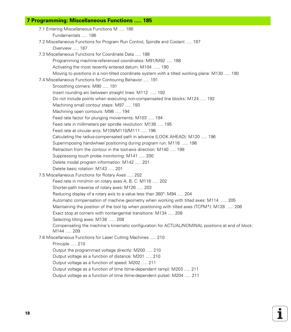 Programming: miscellaneous functions | HEIDENHAIN iTNC 530 (340 420) ISO programming User Manual | Page 18 / 505
