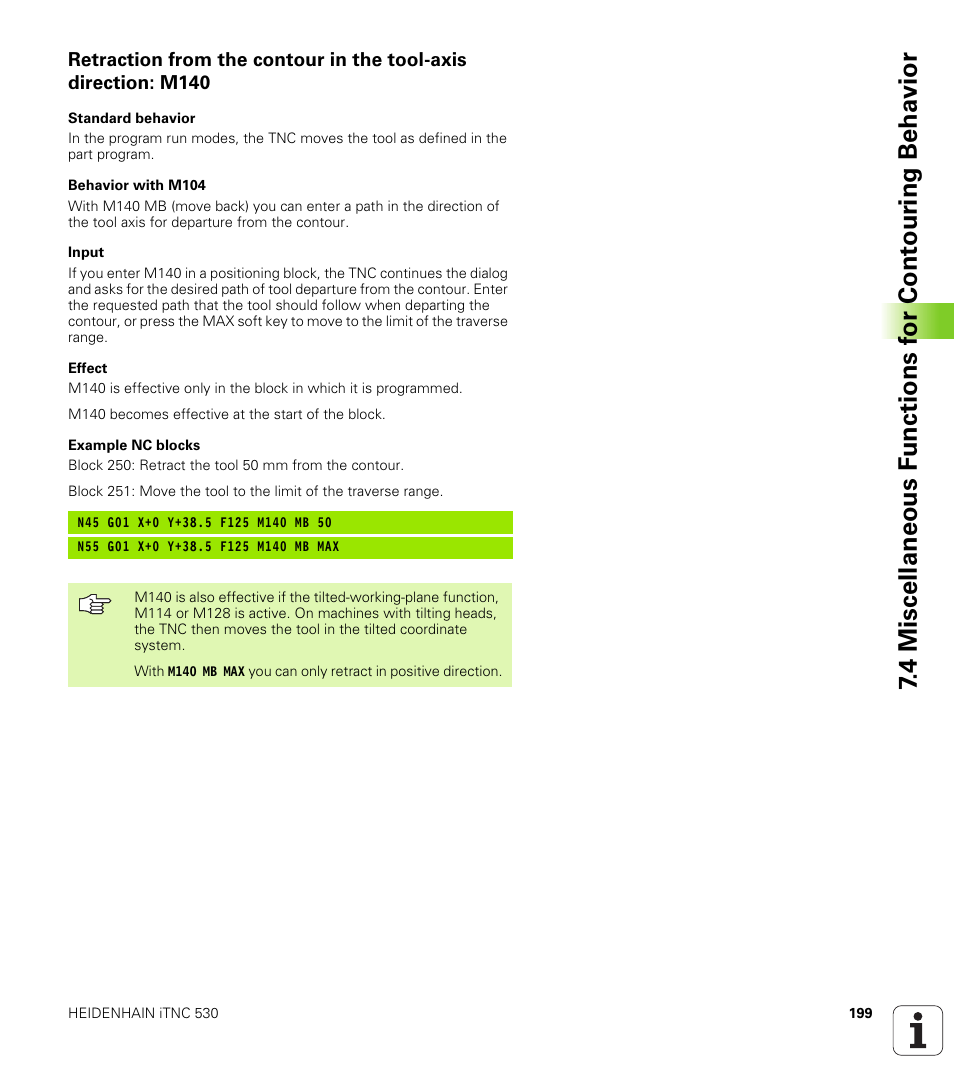 HEIDENHAIN iTNC 530 (340 420) ISO programming User Manual | Page 199 / 505