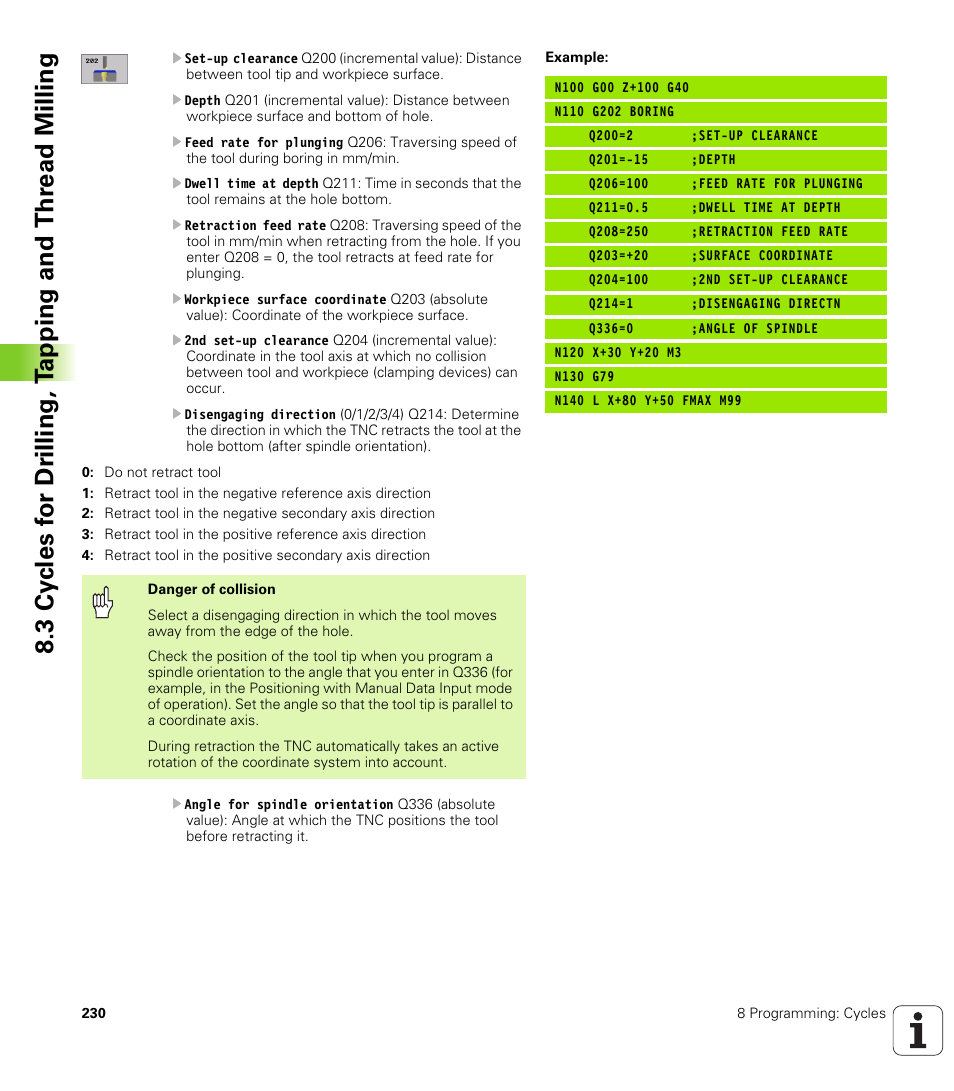 HEIDENHAIN iTNC 530 (340 420) ISO programming User Manual | Page 230 / 505
