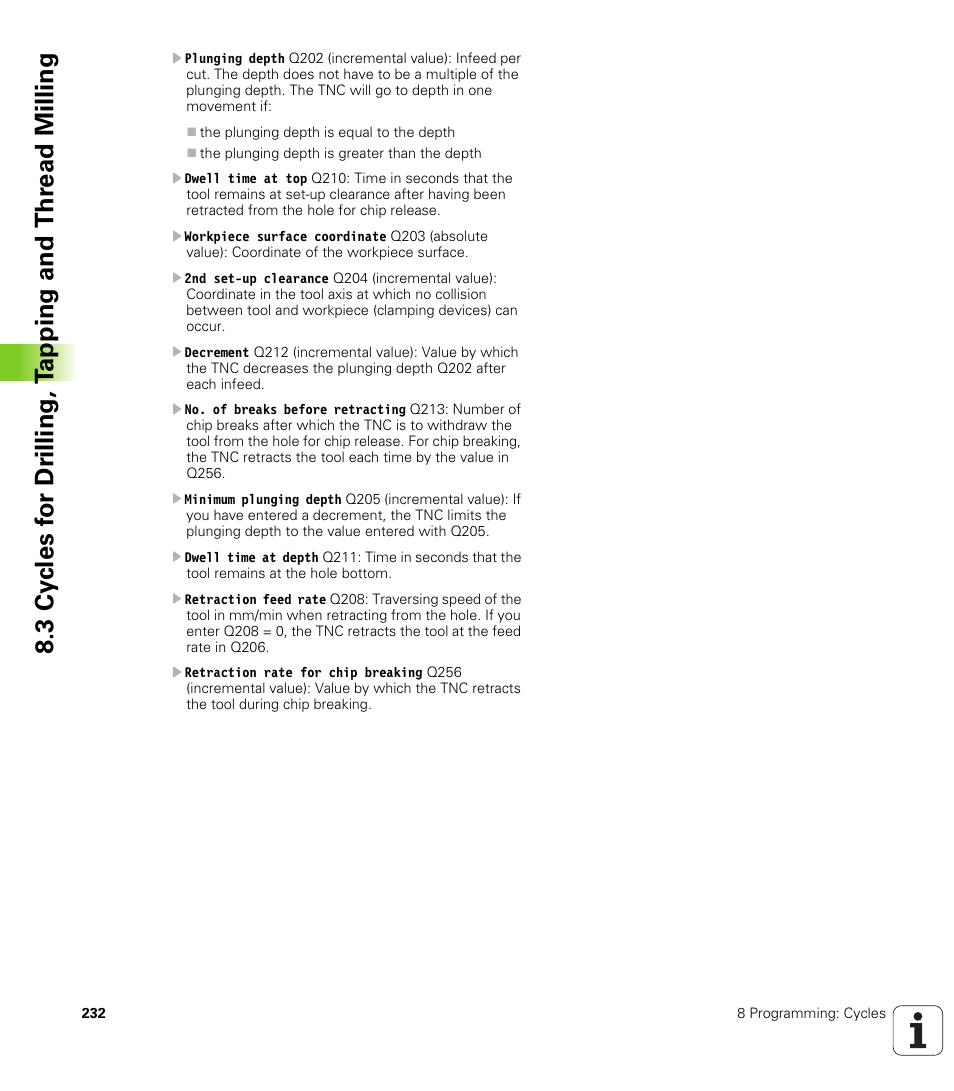 HEIDENHAIN iTNC 530 (340 420) ISO programming User Manual | Page 232 / 505