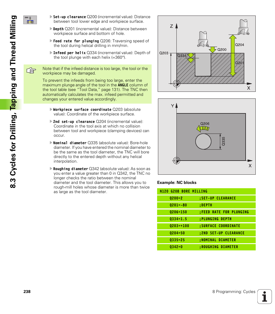 HEIDENHAIN iTNC 530 (340 420) ISO programming User Manual | Page 238 / 505