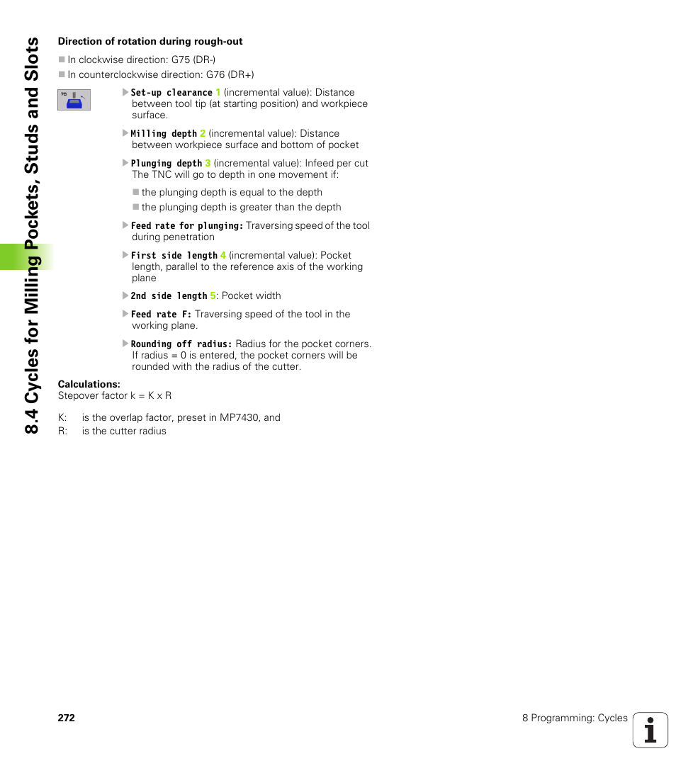 HEIDENHAIN iTNC 530 (340 420) ISO programming User Manual | Page 272 / 505