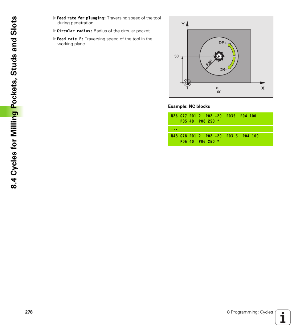HEIDENHAIN iTNC 530 (340 420) ISO programming User Manual | Page 278 / 505