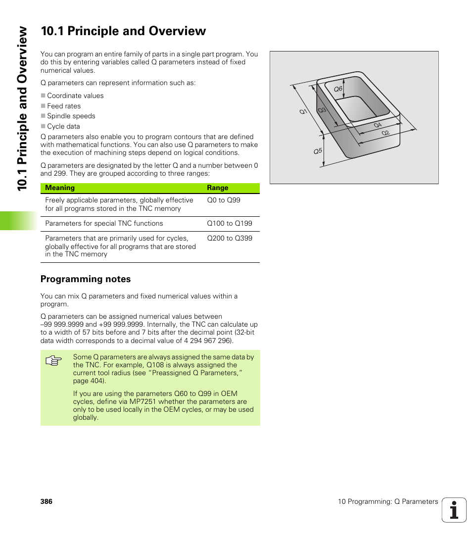1 principle and overview, Programming notes | HEIDENHAIN iTNC 530 (340 420) ISO programming User Manual | Page 386 / 505